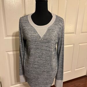 Striped Gray Women's Sweater